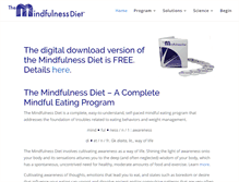 Tablet Screenshot of mindfulnessdiet.com